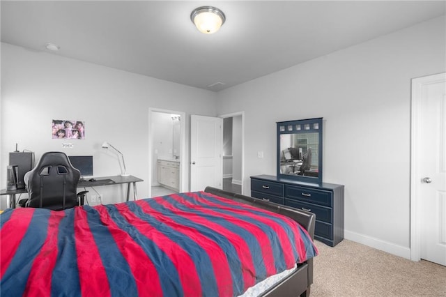 3380 Labrouste Cv, Duluth, GA 30097 - carpeted bedroom with baseboards and ensuite bathroom