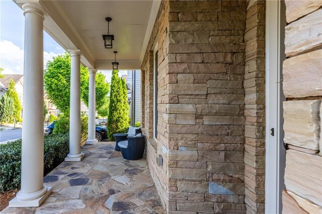 3380 Labrouste Cv, Duluth, GA 30097 - view of patio / terrace with a porch