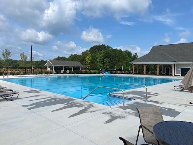 view of pool with a patio