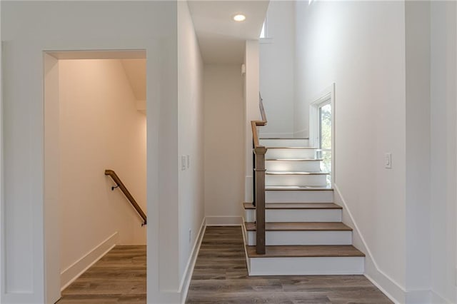 668 Liella Park SE, Atlanta, GA 30312 - staircase featuring wood-type flooring