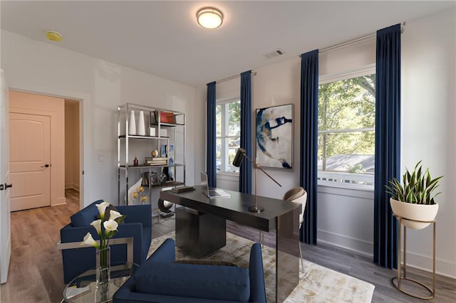 668 Liella Park SE, Atlanta, GA 30312 - home office with wood-type flooring