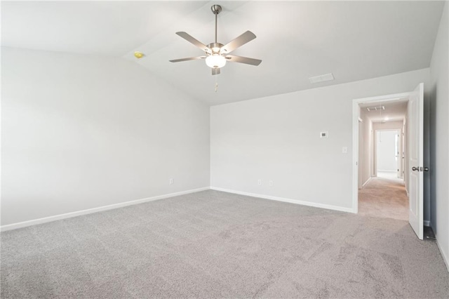 350 Lanier Cir, Woodstock, GA 30189 - spare room with attic access, carpet floors, ceiling fan, and vaulted ceiling