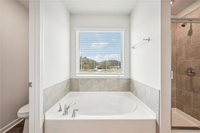 350 Lanier Cir, Woodstock, GA 30189 - full bath featuring a garden tub and a shower stall
