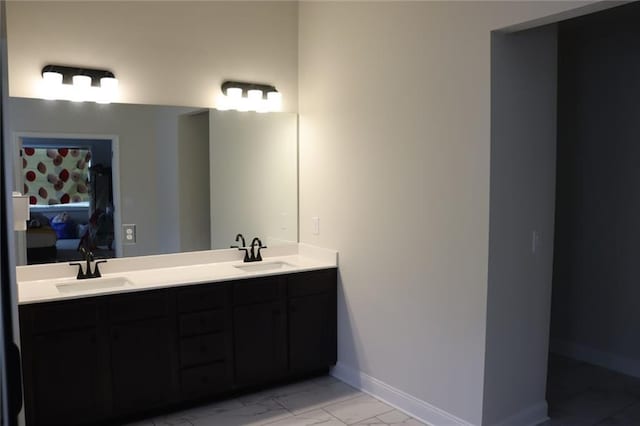 bathroom with vanity