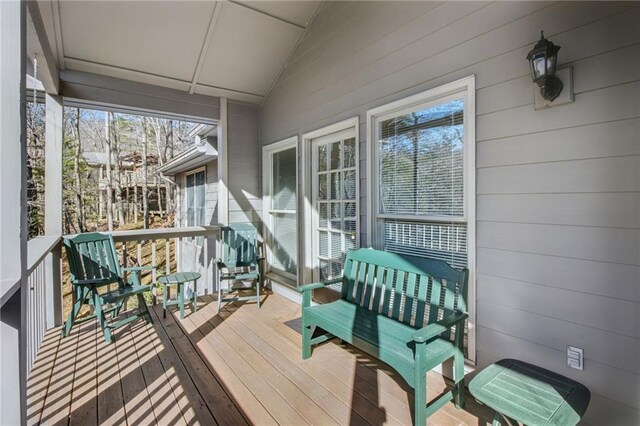 71 Yellow Root Dr, Big Canoe, GA 30143 - view of wooden terrace