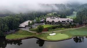 71 Yellow Root Dr, Big Canoe, GA 30143 - aerial overview of property's location with a large body of water and a local golf course