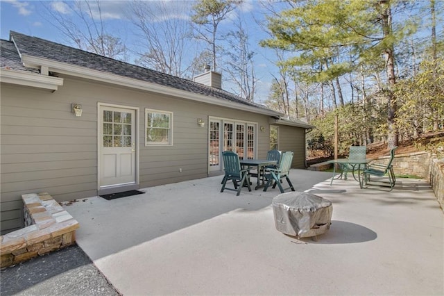 71 Yellow Root Dr, Big Canoe, GA 30143 - view of patio with outdoor dining area and french doors