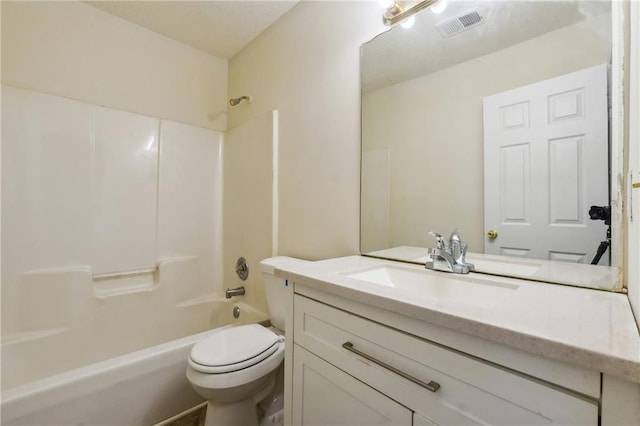 6445 Marsham Dr, Atlanta, GA 30349 - full bathroom featuring vanity, toilet, and shower / bath combination