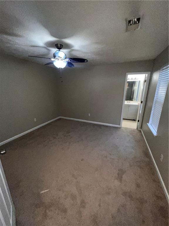 142 Benfield Cir, Cartersville, GA 30121 - carpeted empty room with ceiling fan