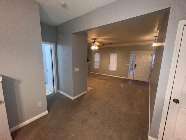 142 Benfield Cir, Cartersville, GA 30121 - hallway with dark carpet