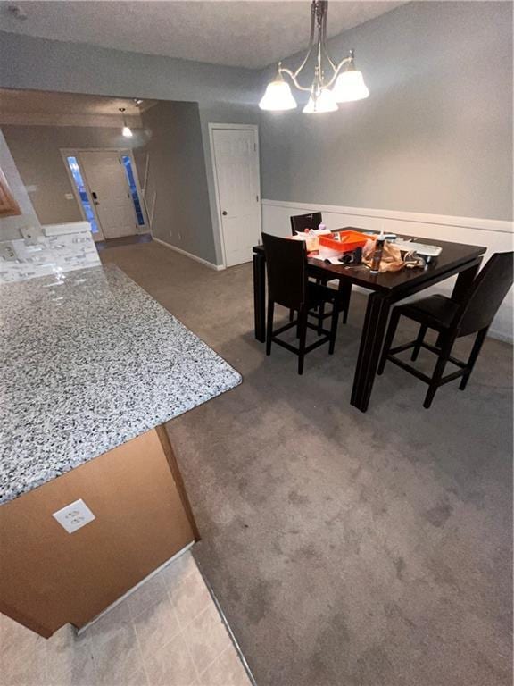 142 Benfield Cir, Cartersville, GA 30121 - dining area featuring a notable chandelier