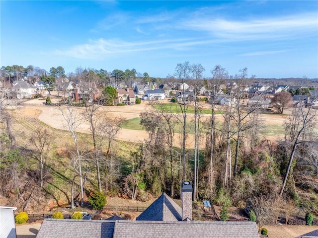 bird's eye view featuring a residential view