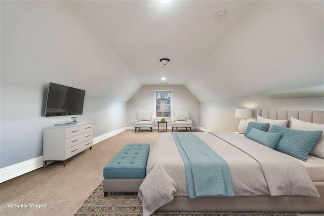 bedroom with light carpet, baseboards, and visible vents