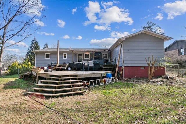 315 Charlotte Blvd, Stockbridge, GA 30281 - rear view of house featuring a deck and crawl space
