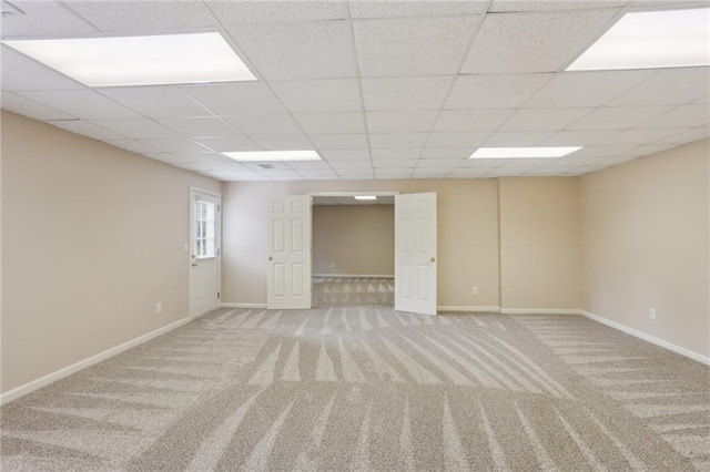 980 Ector Chase NW, Kennesaw, GA 30152 - empty room with light carpet, a paneled ceiling, and baseboards