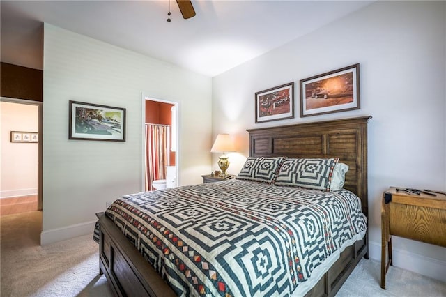 1997 Shaker Falls Ln, Lawrenceville, GA 30045 - carpeted bedroom with baseboards, ceiling fan, and ensuite bath