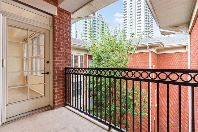 view of balcony