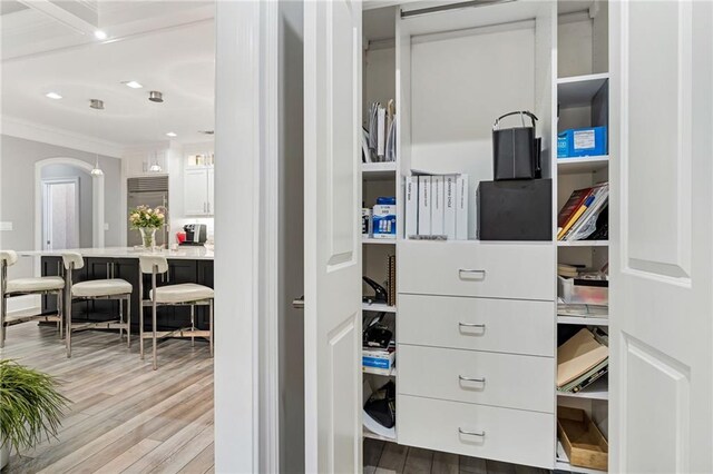 view of closet