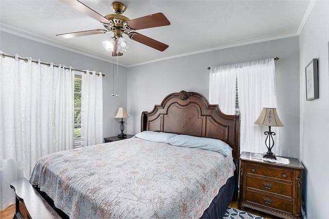 141 Parr Wade Rd SE, Cartersville, GA 30120 - bedroom with crown molding and a ceiling fan