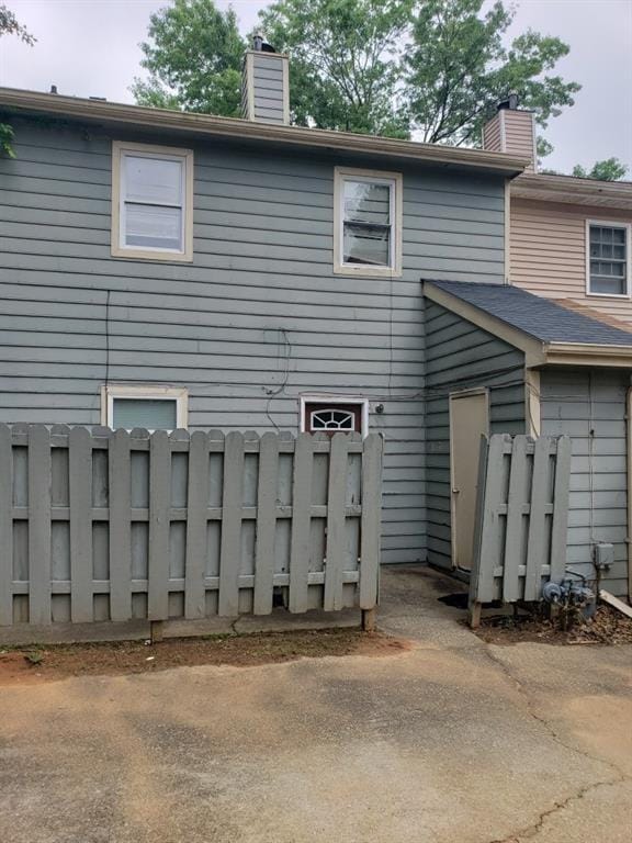 view of rear view of property