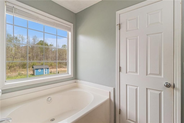 full bath featuring a garden tub