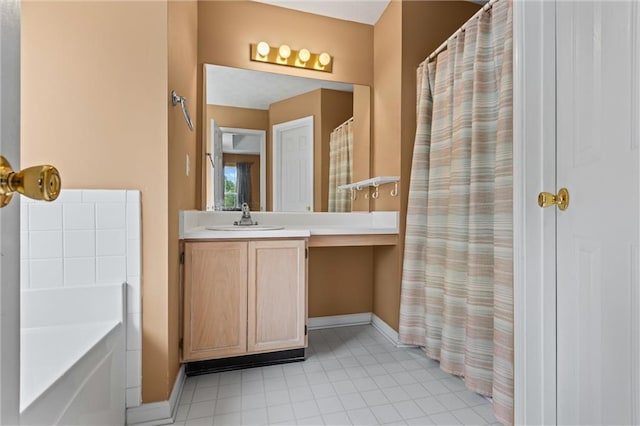185 Fox Run, Loganville, GA 30052 - full bath with tile patterned flooring and vanity