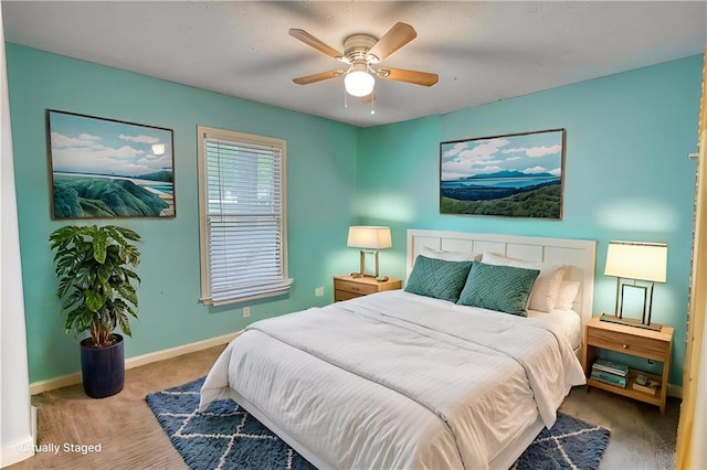 1638 River Trce, Auburn, GA 30011 - bedroom with carpet, baseboards, and ceiling fan