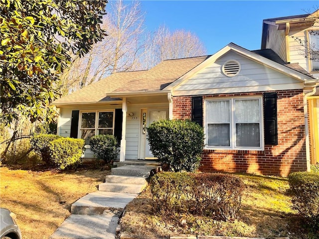 view of front of home