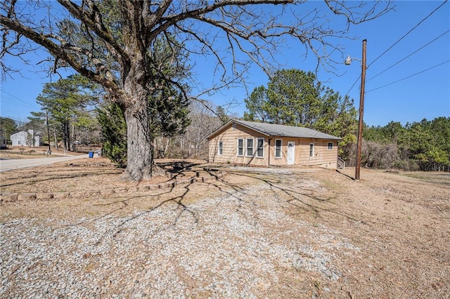 view of front of home