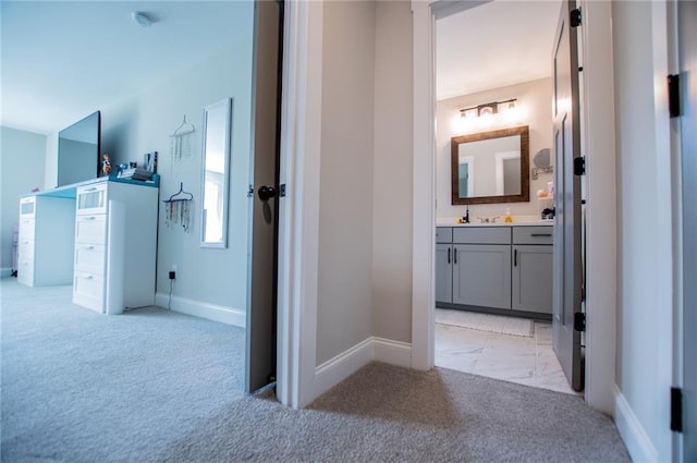 bathroom with vanity