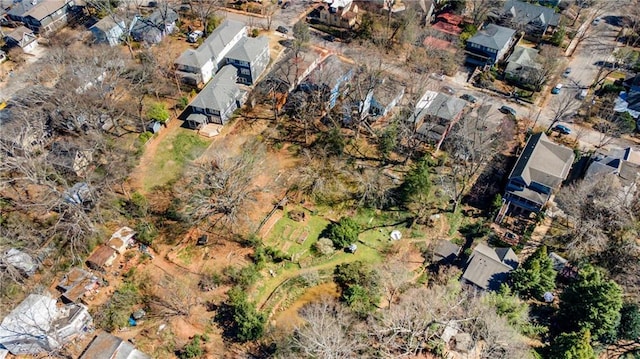 drone / aerial view with a residential view