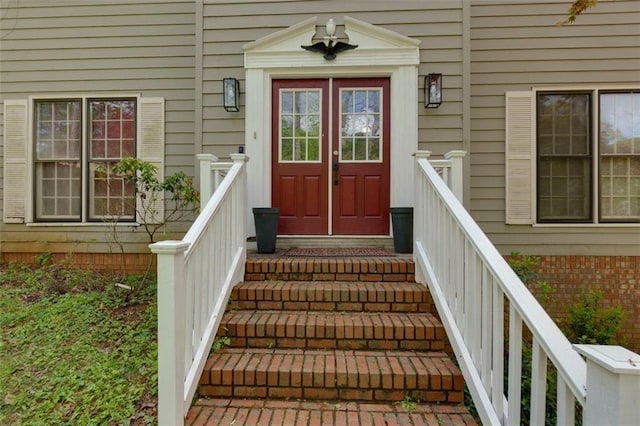 view of exterior entry