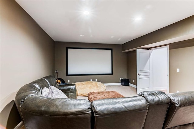 view of home theater room