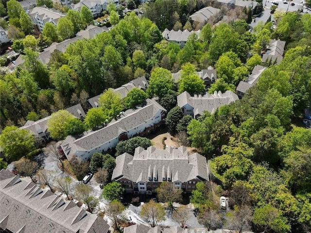 aerial overview of property's location with nearby suburban area