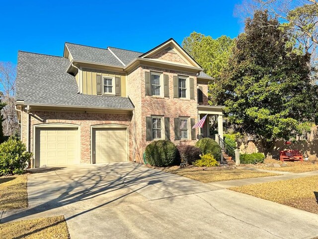 view of front of house featuring a garage