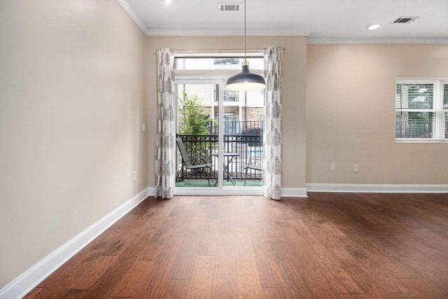 2230 Cheshire Bridge Rd NE Unit 401, Atlanta, GA 30324 - empty room with wood finished floors and crown molding