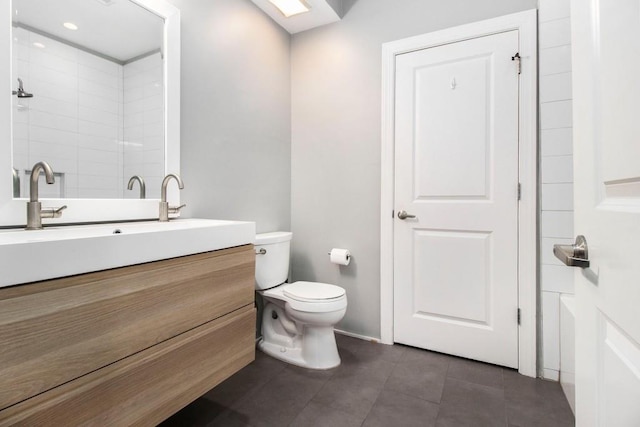 2230 Cheshire Bridge Rd NE Unit 401, Atlanta, GA 30324 - bathroom with vanity and tile patterned floors