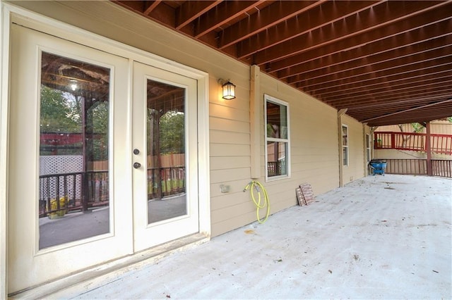 view of patio / terrace with french doors