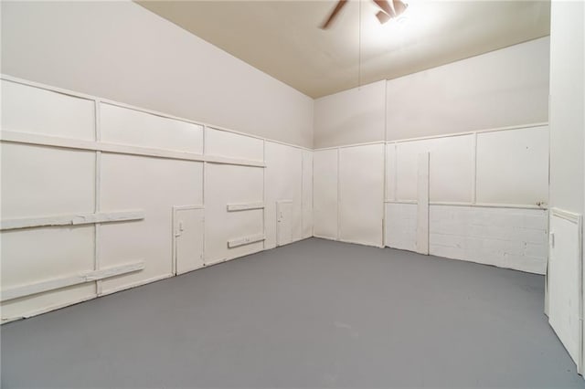 4120 Grady Smith Rd, Loganville, GA 30052 - unfurnished room with concrete floors and ceiling fan
