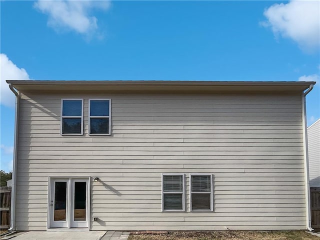 rear view of property with a patio area