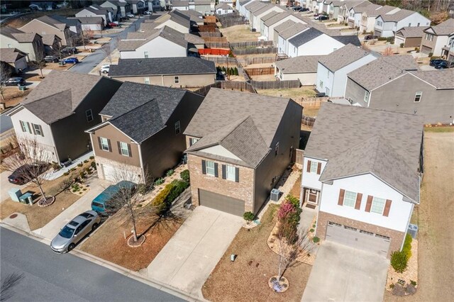 birds eye view of property featuring a residential view