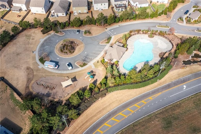 bird's eye view featuring a residential view