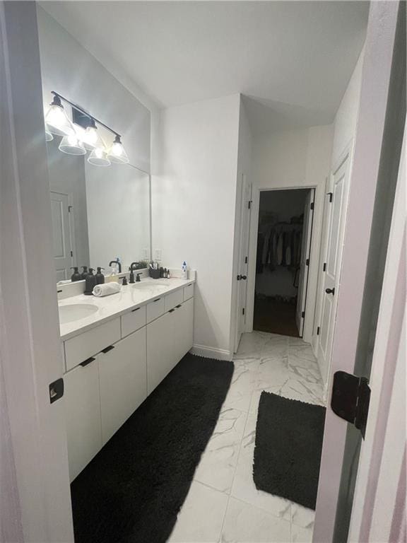 bathroom with vanity