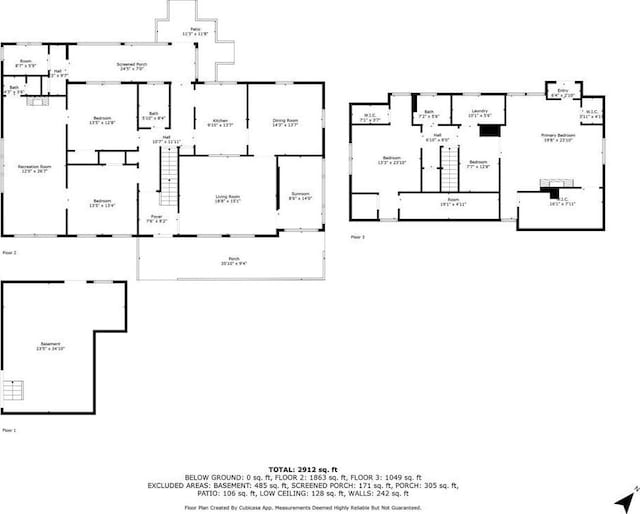 407 E College St E, Bowdon, GA 30108 - view of home floor plan