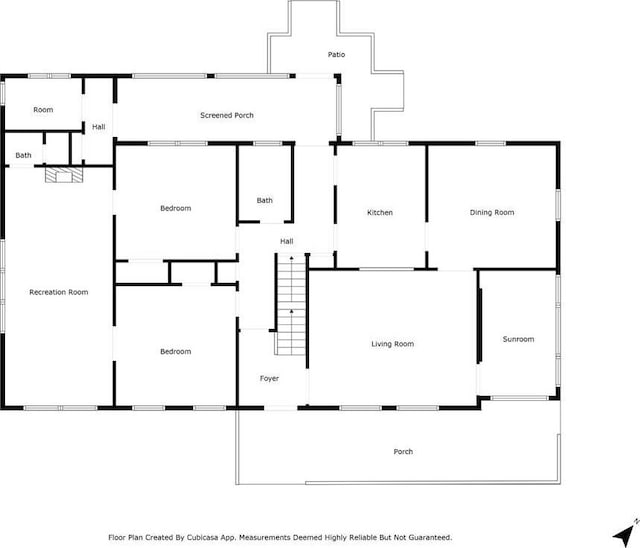 407 E College St E, Bowdon, GA 30108 - view of property floor plan