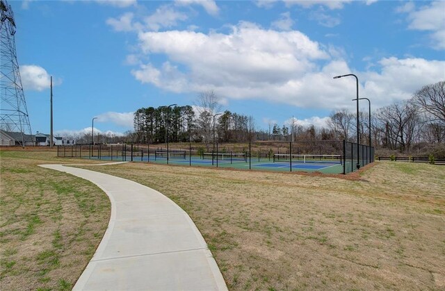 view of tennis court