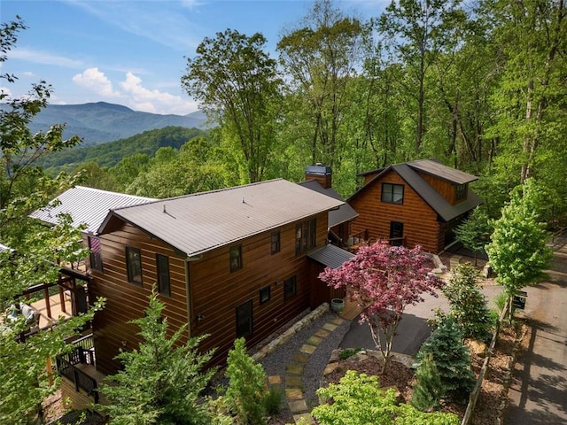 851 N Moreland Dr N, Blue Ridge, GA 30513 - bird's eye view featuring a mountain view and a forest view