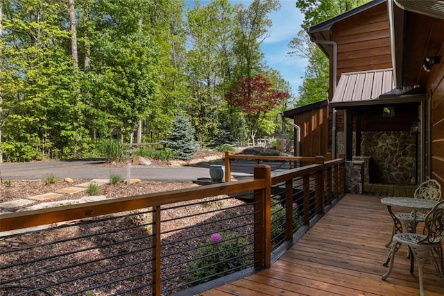 851 N Moreland Dr N, Blue Ridge, GA 30513 - view of wooden terrace