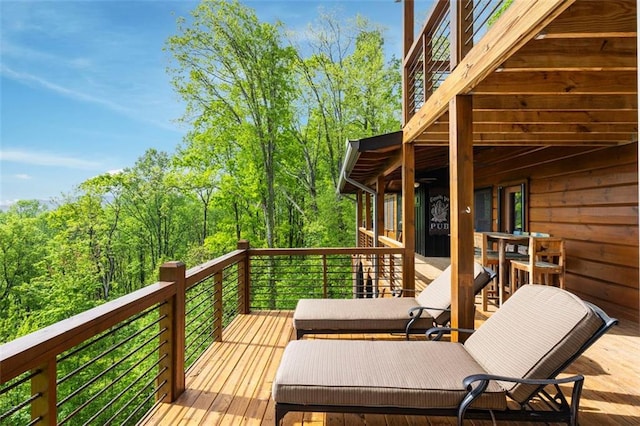 851 N Moreland Dr N, Blue Ridge, GA 30513 - view of wooden terrace