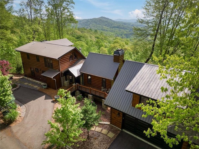 851 N Moreland Dr N, Blue Ridge, GA 30513 - bird's eye view featuring a mountain view and a forest view